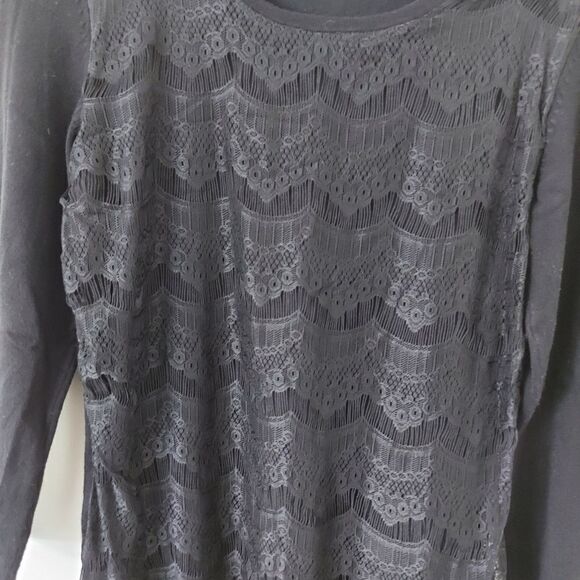 CLEO lace overlay sweater - Picture 2 of 7